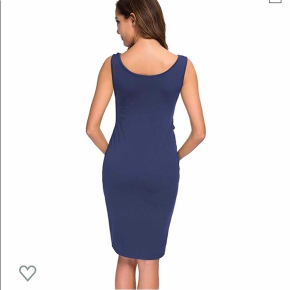 Maternity formal fitted NAVY - Picture 2 of 3